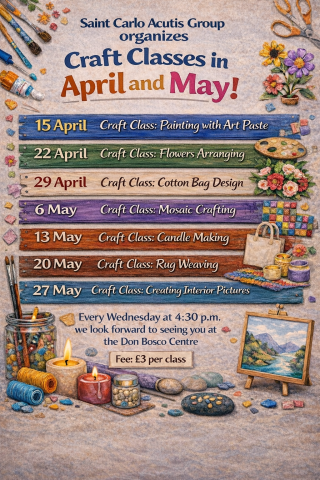 St. Carlo Acutis Youth Group Craft Classes