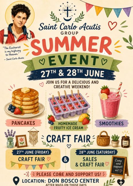 St. Carlo Acutis Youth Fundraising Group Summer Event