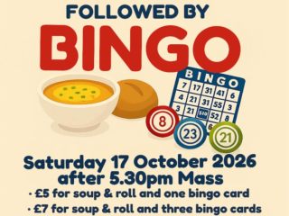 Soup Supper followed by Bingo (fundraising event for the church)