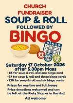 Soup Supper followed by Bingo (fundraising event for the church)